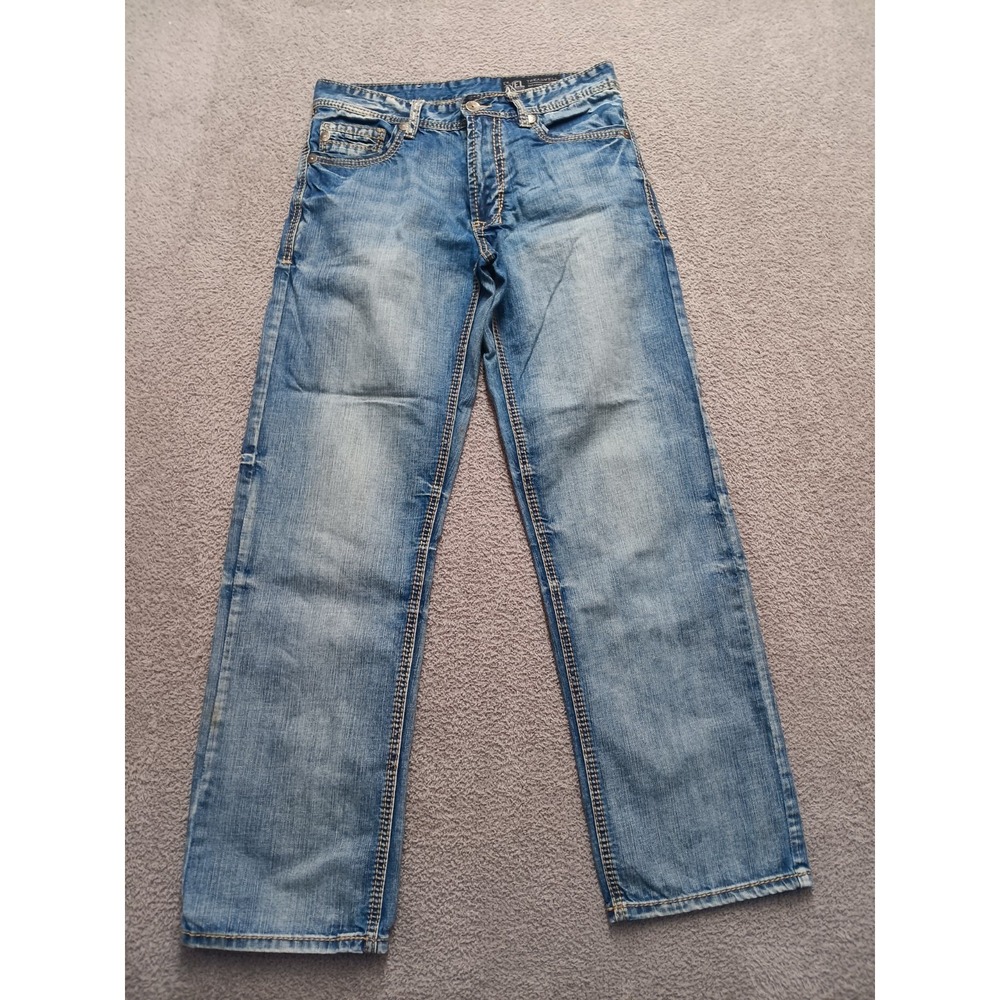 TK Axel Treadwell Relaxed Straight Jeans Men's W30‎ L32 Light Wash Denim
